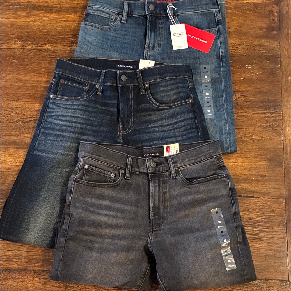Lucky Brand NWT Slim Fit Blue Jeans Bundle - Picture 6 of 6